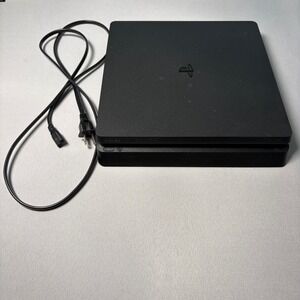 Sony PlayStation 4 PS4 Slim 1TB Console Jet Black CUH-2115B with Power Cord